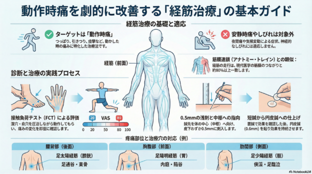 はり灸大丸健康院・経筋治療イラスト・著作権あり